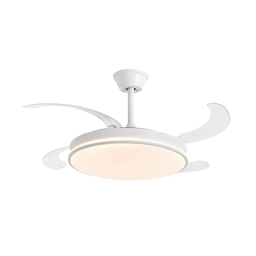 DUPI Ventilador de Techo con Luz LED COSMOS | Motor DC Silencioso | Función Verano e Invierno | 6 Velocidades | Programable | Aspas Retráctiles | Mando a Distancia | Blanco