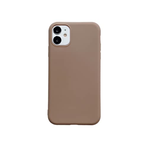 Coque silicone liquide pour iPhone 11 orange corail antichoc fine 6.1 pouces