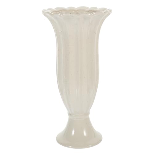 Alipis Vase Funéraire Colonne Romaine 10.43 Pouces Pot De Fleurs Funéraire Résistant Gel Décoration Cimetière Intérieur Extérieur