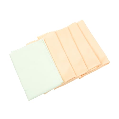 HANABASS 5Pcs Musical Instrument Cleaning Cloth Durable Reusable Wipe Cloths for Ukulele Guitar Violin Random Color Lightweight and Portable Cleaning Supplies for Musicians Random Color