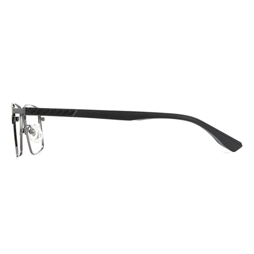 Image of Cyxus Carbon Fiber 99% Blue Light Glasses Men Women, 23g Semi-rim Square Frame for Computer Gaming