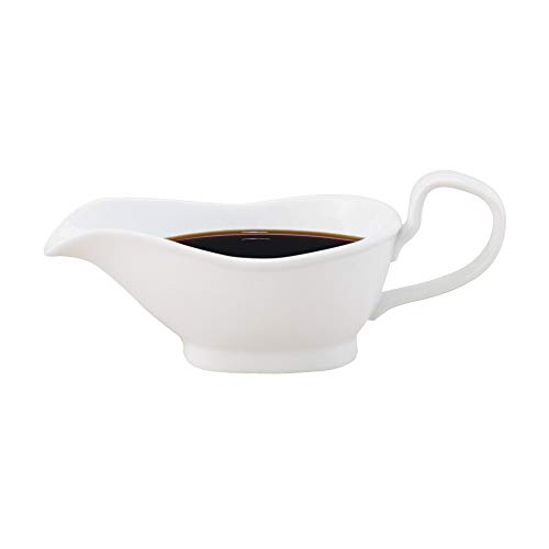 Hic Kitchen Gravy Boat, Fine White Porcelain, 8-Ounce #TOP2