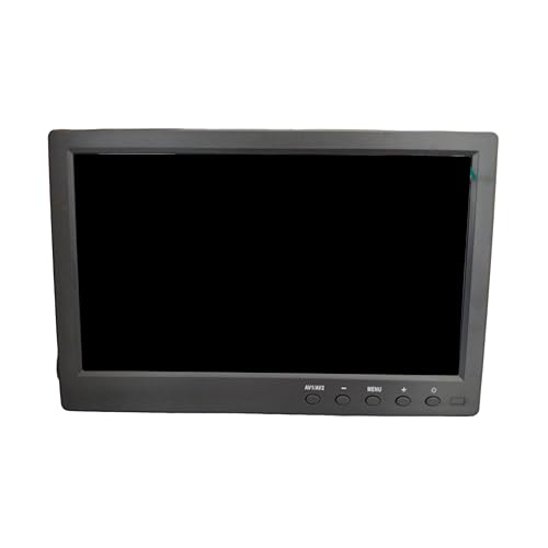 Image of 10.1 Inch TFT Color LCD Monitor Screen Display for CCTV, Rear View Vehicle, Photography with AV HDMI VGA DC Input, Black 10HDLCD