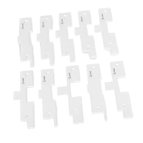Yinhing 10PCS Transparent Acrylic Router Table Set Up Bars High Setup Blocks for Woodworking Ideal for Accurate Measurements and Easy Adjustments in Your Carpentry Projects
