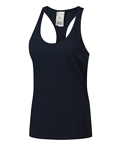 Reebok(リーボック) ノースリーブシャツ レディース GB コットン レーサー ベクター タンクトップ GB Cotton Racer Vector Tank Top FT9632 NV