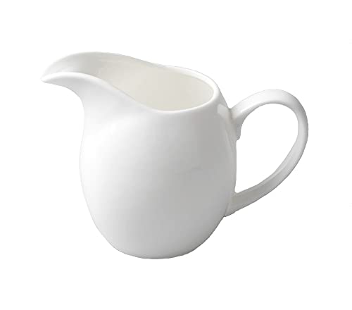 Mozacona Ceramic Creamer Pitcher, Coffee Pitcher Sauce Pitcher,Creamer Jug with Handle,10oz