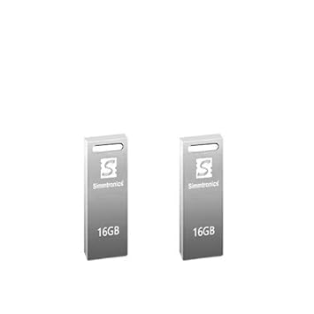 Simmtronics 16 GB USB 2.0 Port Flash Drive with Metal Body (16 GB Pen Drive) Pack of 2