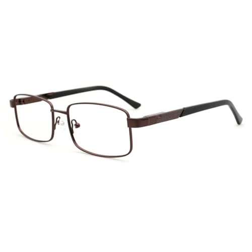 Montura de gafas para hombre y mujer en metal café ideal para el trabajo
