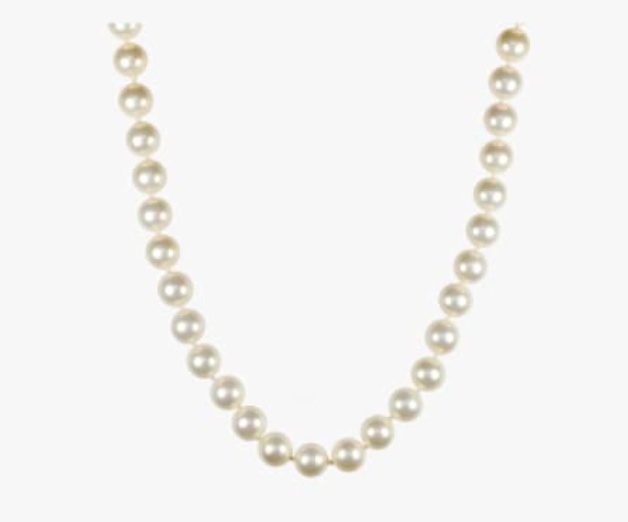 7mm Round Pearl Set Mala, 108 Beads for Women