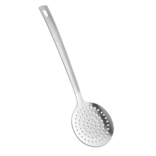 Metaltex Seria Dana łyżka cedzakowa 32 cm z solidnej stali nierdzewnej, wytrzymała łyżka piankowa