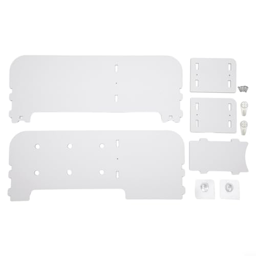 Étagère décodeur murale design blanc en composite premium