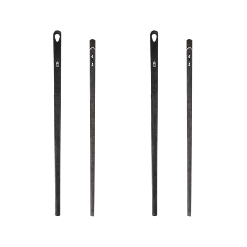 TOKIDNY 4piezas Agujas De Coser De Cuero Acero Para Manualidades Agujas Para Bordar y Tejer Piel Herramientas Prácticas Para Trabajos Cuero Versátiles Para Simples y Dobles