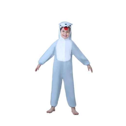 Niños Disfraces de Animales Niños Niñas Unisex Disfraces Cosplay Niños Onesie (Lobo, M (para niños de 90 a 105 cm de Altura))