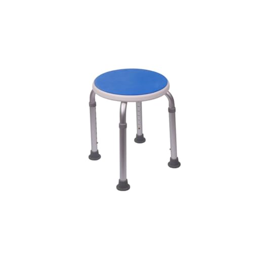 Mobiclinic®, Taburete baño, Conteras Antideslizantes, Asiento Confortable de Goma EVA, Banqueta de Ducha, hasta 100 kg, Ligera y Resistente, Aluminio, Foco