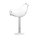 Glass Bird Glasses Drinking Bird Shaped Cocktail Wine Glass 5oz/150ml Unique Champagne Glass Bird Sh