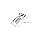 PartyKindom 15pcs Nail Extension Kits Function Nails Gel Accessories Tips Cured Bulk Polish LED Nail Tools Nail Art Tool Nail Art Forms Nail Beauty Tools Silver