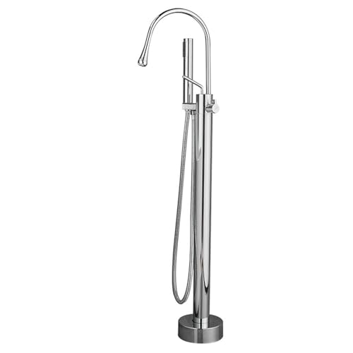Robinet de bain au sol pivotant chromé éclat durable