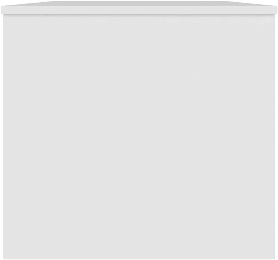 vidaXL Coffee Table, Lift Top End Table with Hidden Compartment, Accent Sofa Table for Living Room Bedroom, Modern Style, White Engineered Wood