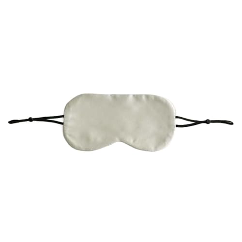 AHIOJEGX Antifaz para Dormir Seda Summer Thin Eye Mask Adult Soft Blindfold Smooth Eyeshade For Sleeping Travel Yoga Elastic Band(Beige,1pc)