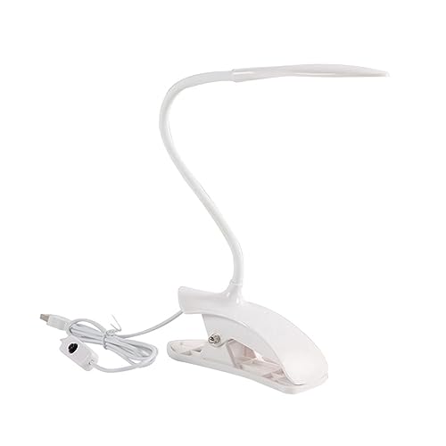 Homoyoyo Mesa LED USB De Lectura Con Clip Para Escritorio Flexo Regulable y Creativo Para Estudio y Habitaciones Color