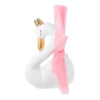 Alipis Crown Swan Shaped Garment Hook Wall Mounted, Decorative Heavy Duty Coat Hook Room Decor for Girls, Anti-Rust Design, 15. 74 X 11. 81 X 7. 87 Inch
