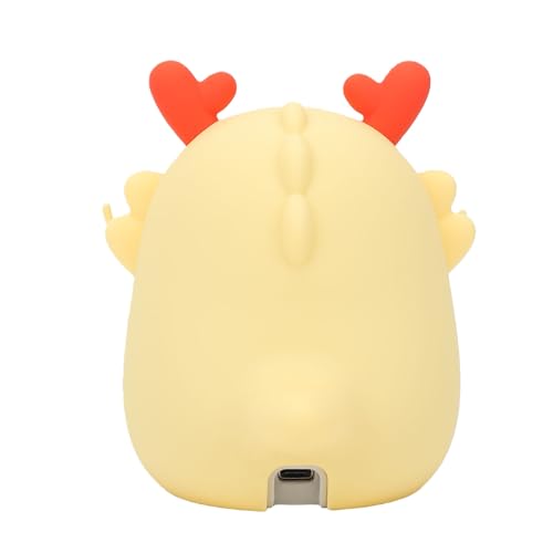 Lámpara de noche dragón de silicona recargable USB miniatura 6