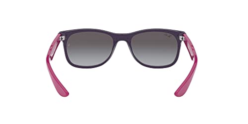 Ray-Ban Junior Rj9052S New Wayfarer Square Sunglasses, Violet/Light Grey Gradient Dark Grey, 48 Mm #TOP6
