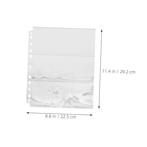 50Pcs Photo Card Sleeves Toploading Page Protectors for Standard Sized Trading Cards Baseball Cards Business Cards and Photos Material