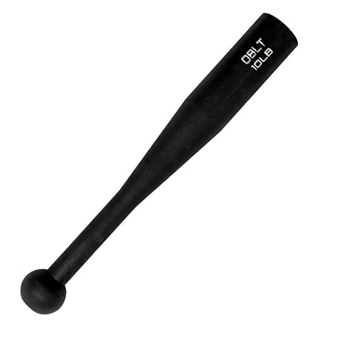 OBLT FIT Indian Clubs for Training- 5LB 10LB 15LB Club Bell for Fitness, Steel Club for Exercise, Steel Macebell for Functional Grip Strength Training (10)