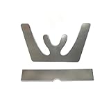 EASYTODENTA Dental Stainless Steel Fox Plane Plate Autoclavable Occlusal Maxillary Casting Jaw Plate for Fabricating Dentures
