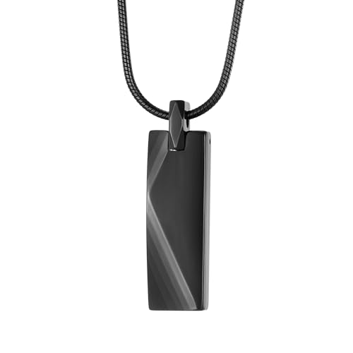 Tungsten Steel Bar Pendant Necklace for Men Tungsten Necklace 24 Inch Snake Chain2