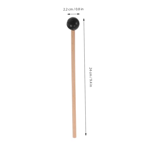 Baquetas para tambor de madera y tela resistentes miniatura 2
