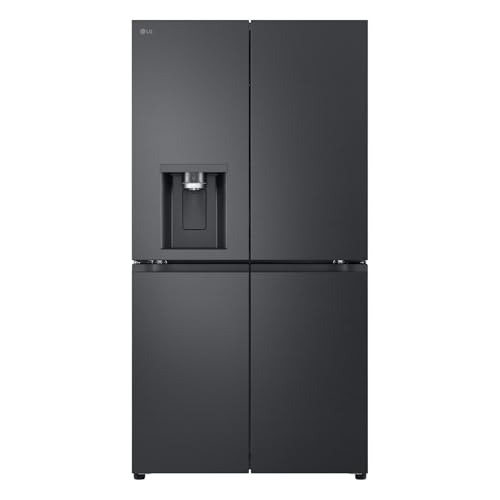 LG GML960EVBE Multi Door, Clase E, 641 L, Total No Frost, Conexión para Agua Sólida, Hielo, Crushed Ice y Agua, Essence Black Steel