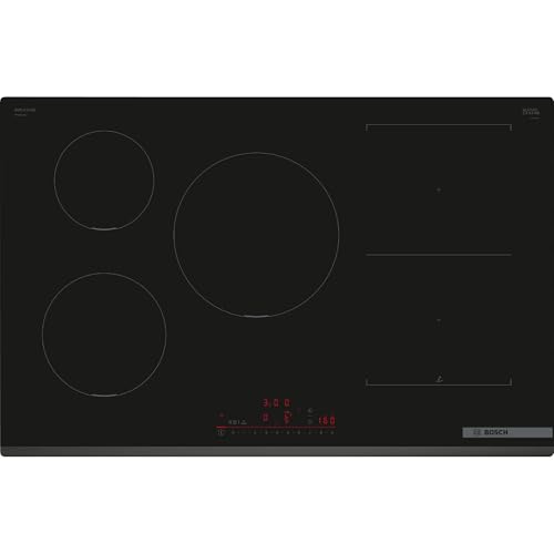 Bosch PVW831HC1E, Série 6, Plaque induction, 5 feux, 80 cm, Noir, Sans cadre