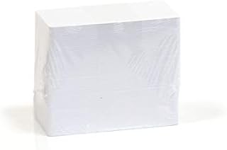 100 x Dyestar Blank White PVC Cards for ID Card Badge Printing | Compatible with All Plastic Card Printers | 760 Micron and CR80 Sized - Credit Card Size