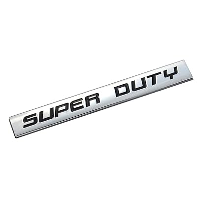 Image of Car Bike 3D Logo Aluminium Alloy Metal /Superior Plastic Emblem Badge Sticker Decal New (Chrome Black Super Duty)