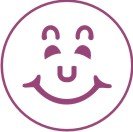 Smiley Face Stamp - Purple