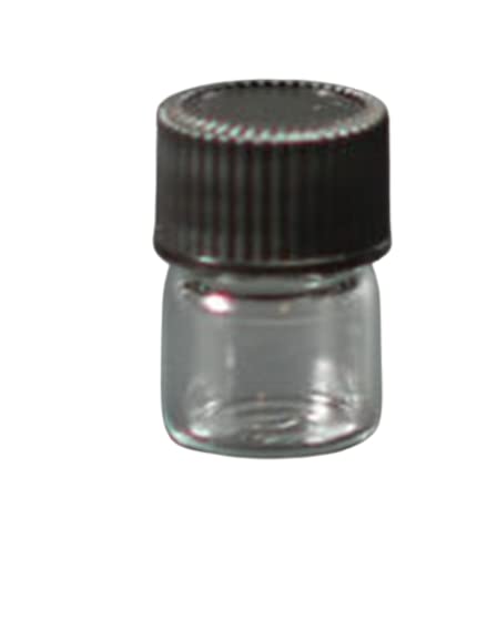 Ananda Corporation 144 PCS, 15mm X 19mm Clear Glass Vials with Plastic Foam Liner Cap
