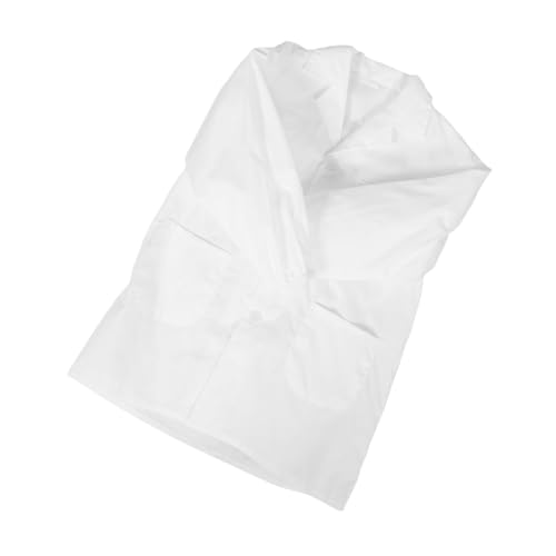 Beaupretty Bata Blanca Infantil de Doctor con Mangas Largas y Puños Elásticos Disfraz Científico para Niñas de Rol y Presentaciones Escolares Algodón Transpirable para Comodidad y Uso Diario