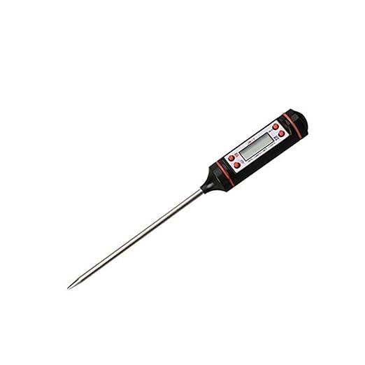PEBBLE HUG Digital Thermometer, Thermometer with Instant Read, Food Probe Kitchen, LCD Screen Auto-Off, Cooking Thermometer for Meat, Liquid, Baking, Kitchen, BBQ Frying Grilling