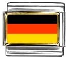 Clearly CharmingGermany Flag Italian Charm Bracelet Link