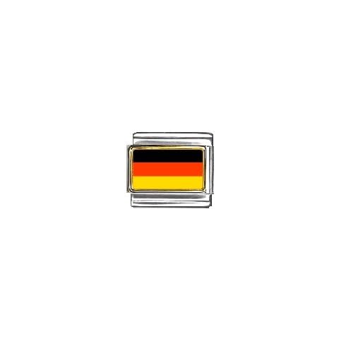 Clearly Charming Germany Flag Italian Charm Bracelet Link Cover