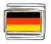 Germany Flag Italian Charm Bracelet Link