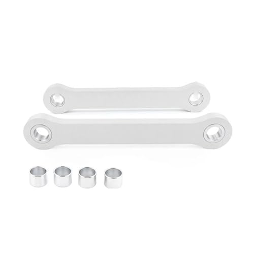 POYNMRE Tieferlegungs-Set, kompatibel mit Yamaha FZ1 2001 2002 2003 2004 2005, Fz1-Hinterradaufhängung, Tieferlegungshebel, Motorradzubehör(Silver Lower 2.5inch)