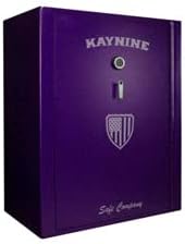 The OG 1/4″ 30x48x60 USA manufactured from one piece of steel eliminating soft spots and seams Hand crafted bolts on all sides Custom relocking system Anti theft Cabinet safe Wall safe Digital keypad by KAYNINE Safes (Top Shelf, Full Rifle Rack, Purple)