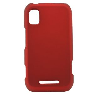 Rubberized Red Snap-On Cover for Motorola MB508