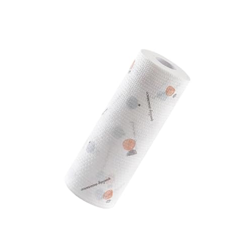 UKCOCO 使い捨て吸水性キッチンディッシュクロス 幾何柄プリント不織布 台所用洗浄タオル 食器洗いに 家用カウンターワイプ清掃布