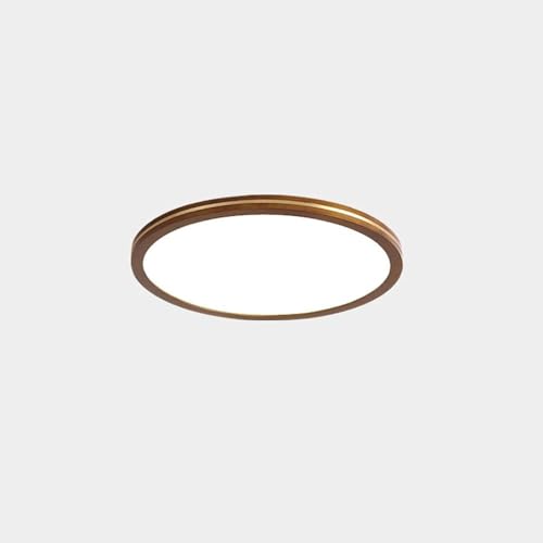 Plafonnier ultra-fin protection des yeux intensité variable noyer