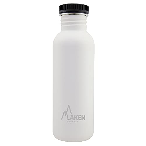 LAKEN Unisex - Adult Heavy Duty Stainless Steel Bottle 0.75L White 0.75, 739 ml