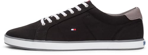 Tommy Hilfiger Herren Vulcanized Sneaker Schuhe, Schwarz (Black), 44